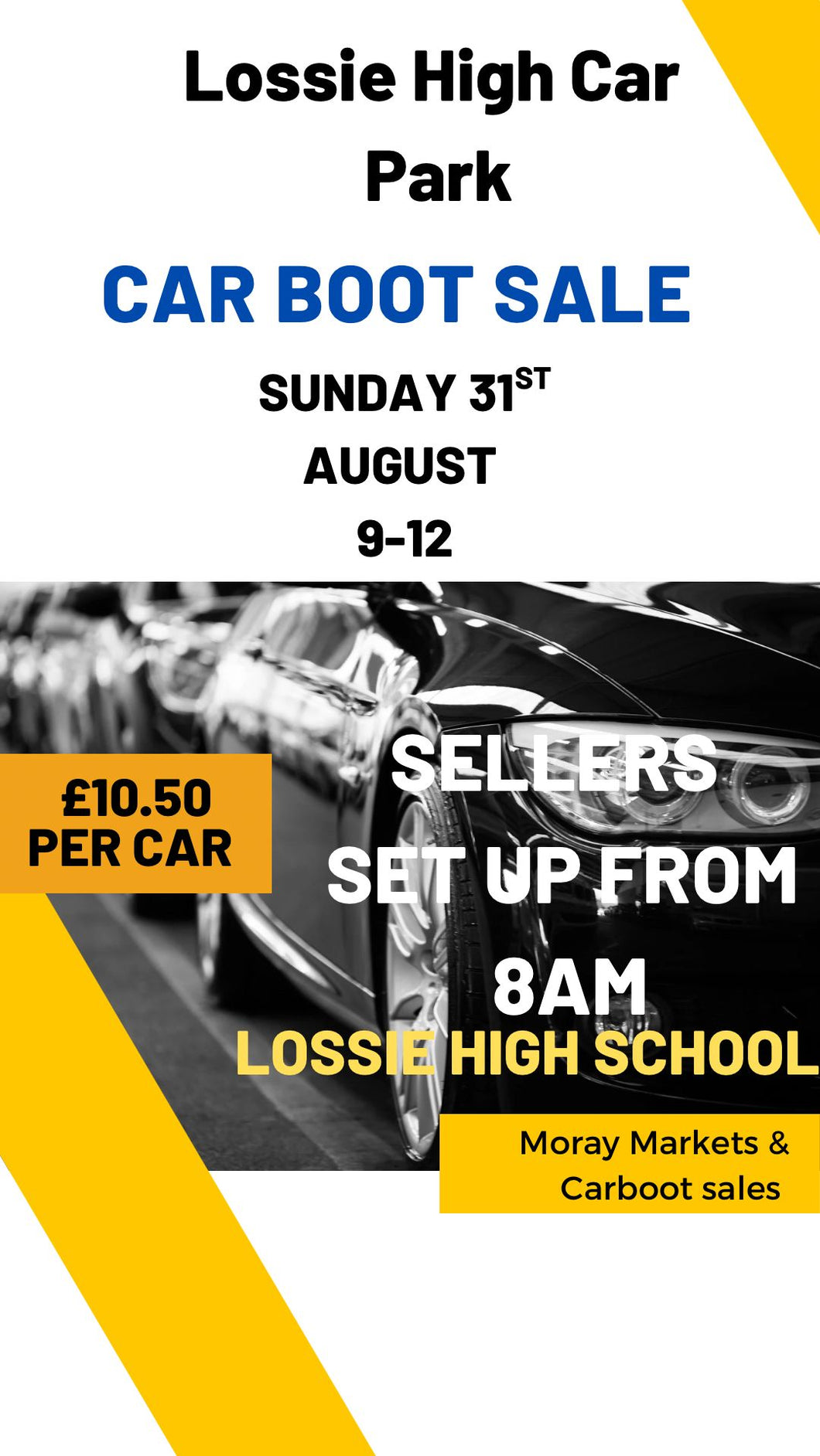 CARBOOT SALE - SUN 31ST AUG - CAR ONLY