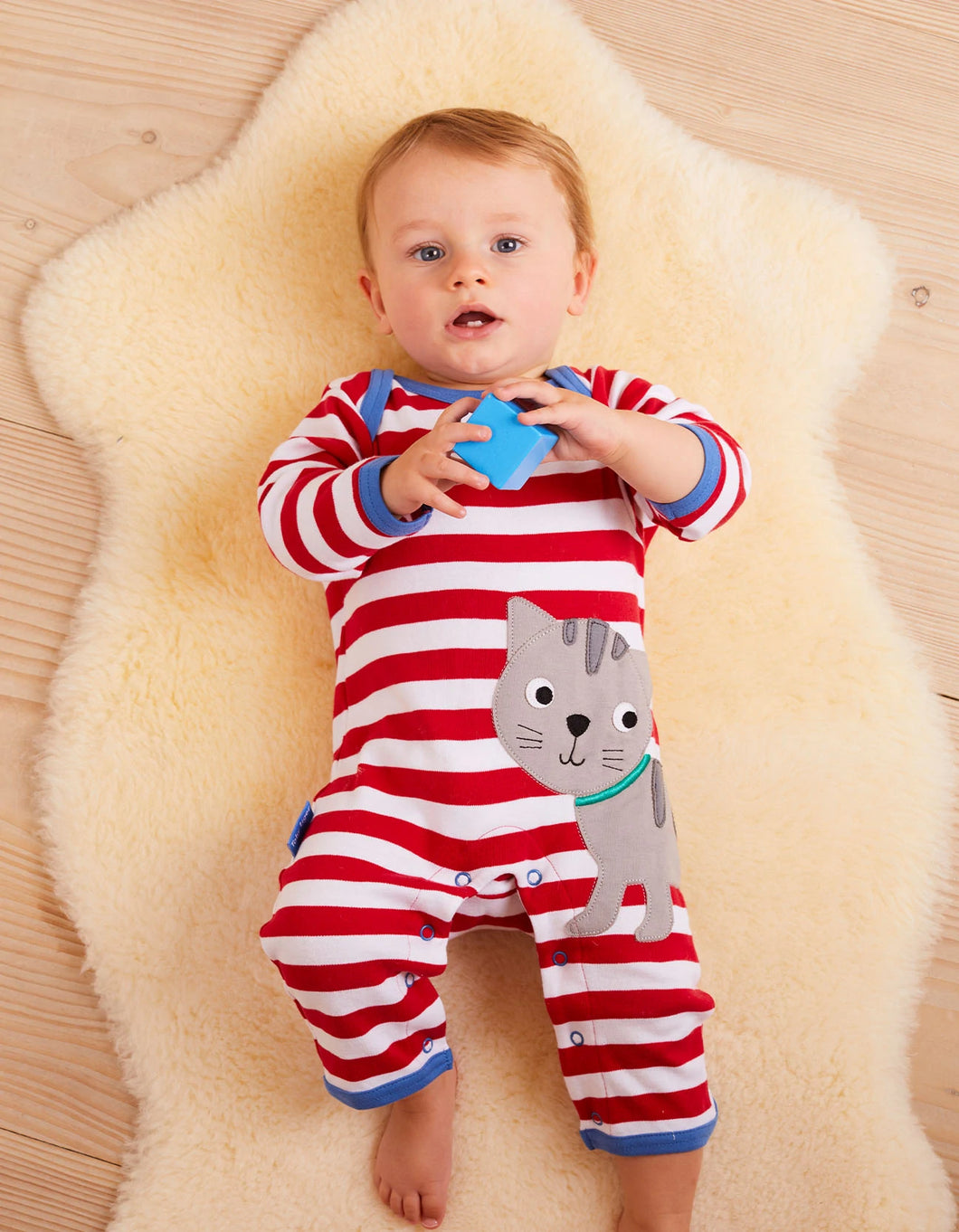 Toby Tiger Organic Cat Sleepsuit