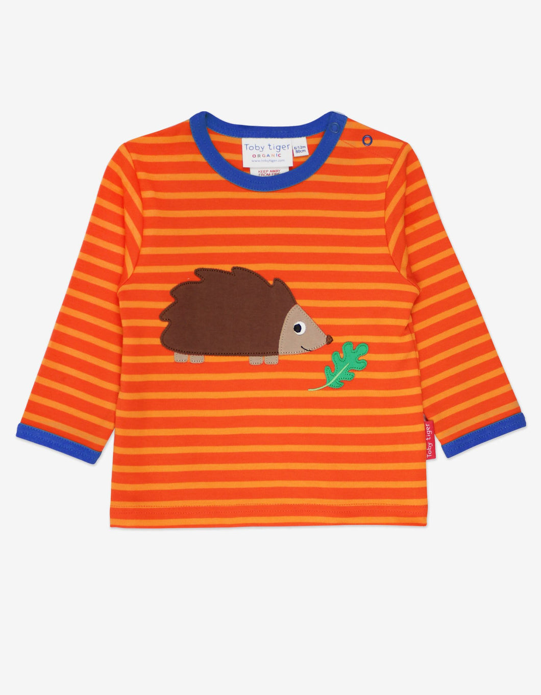 Toby Tiger Organic Long Sleeve Hedgehog T-shirt