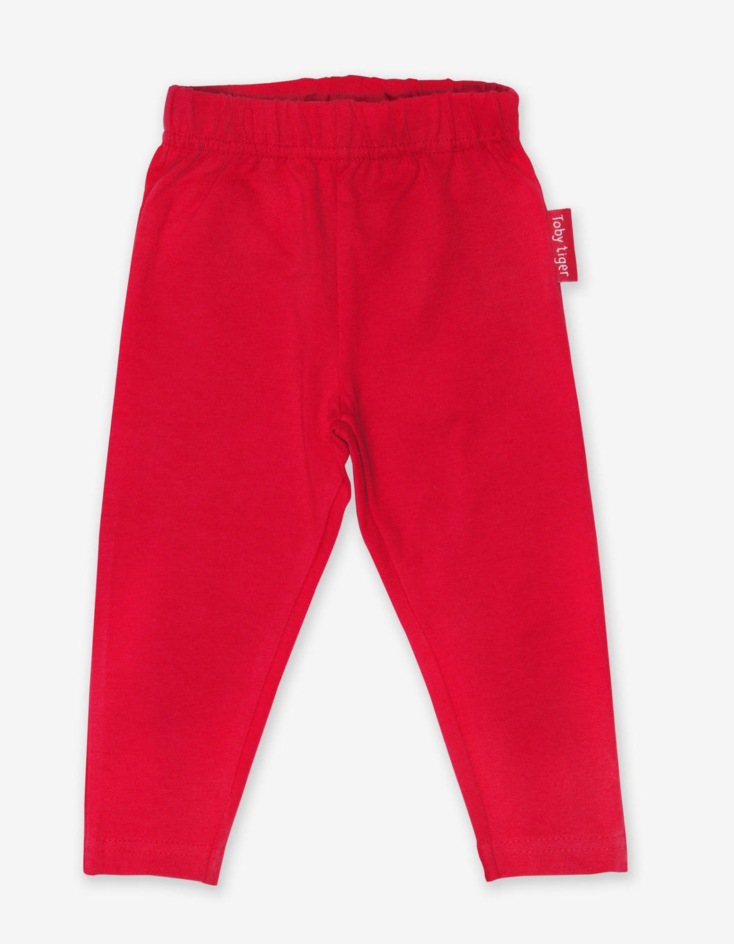 Toby Tiger Organic Red Leggings