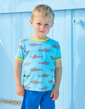 Load image into Gallery viewer, Toby Tiger Organic Shark T-Shirt
