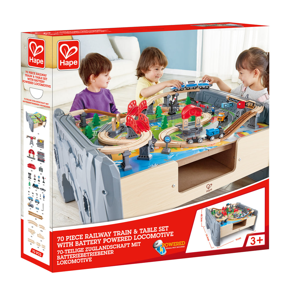 Hape Railway Train Table - SALE COLLECTION ONLY