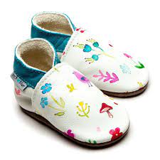 Inch Blue - Soft Leather Birdie Baby Shoes