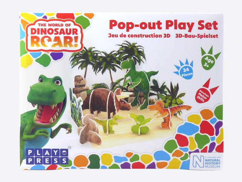 Play Press - Dinosaur Roar Pop-Out Eco Friendly Playset