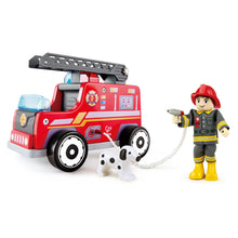 Load image into Gallery viewer, Hape Wooden Fire Engine
